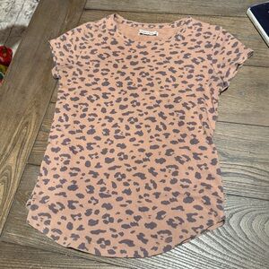 Leopard Print Short Sleeve Tee